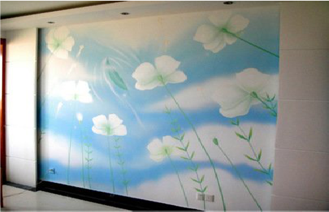 周至画墙绘怎么画好白云的蓬松感？