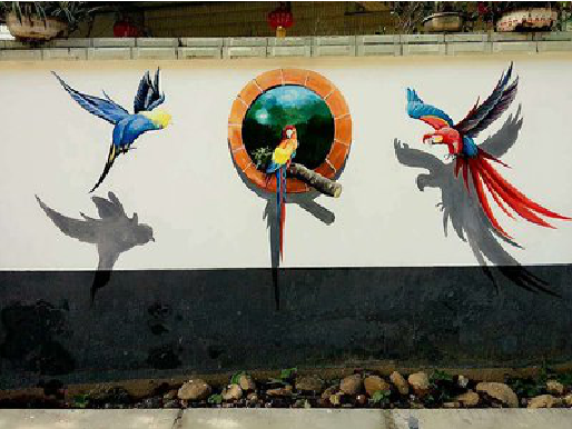 周至视觉错位-3D墙绘设计