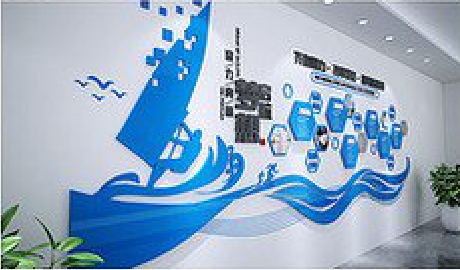 周至海浪主题文化墙如何设计？