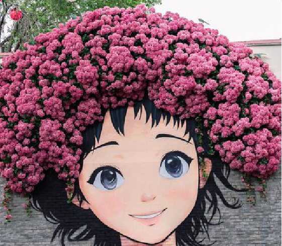 周至墙体彩绘-网红墙打卡