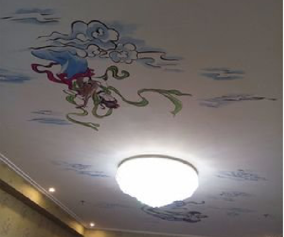 周至如何快速绘制天花板上的手绘墙？